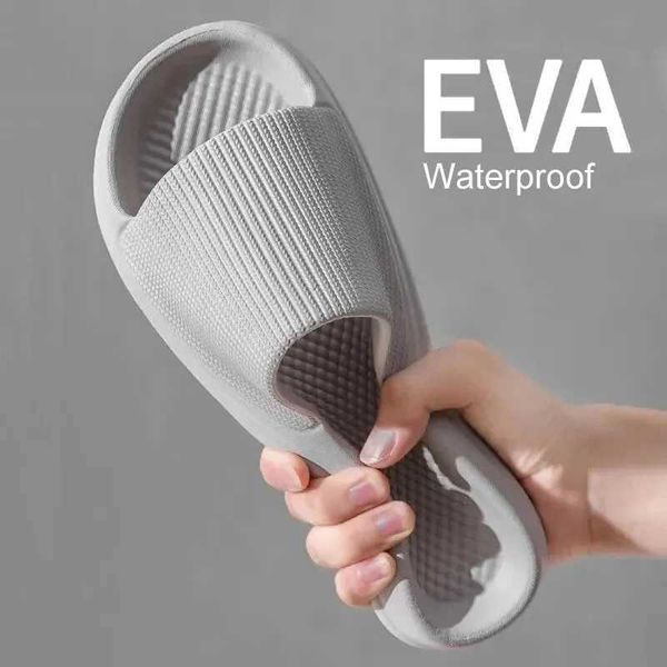 Soft Sole Massage Shower Shoes for Women Men Couples Waterproof Non-slip Home Leisure Fashion Bathroom SlippersC241115