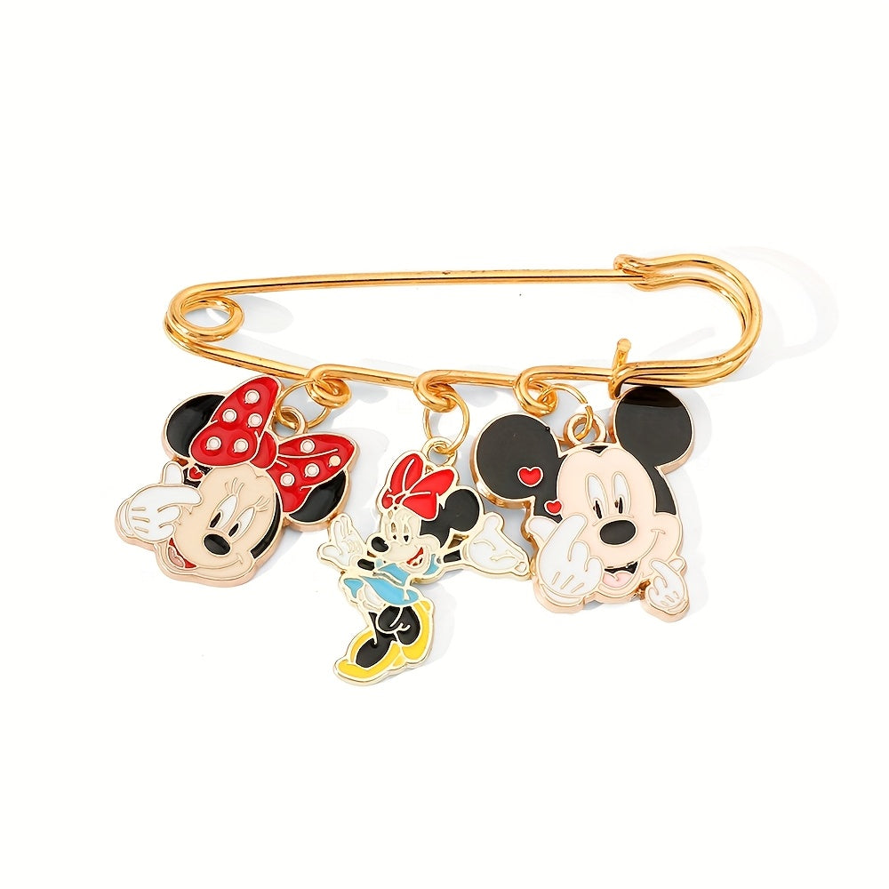 TEMU 1pc Of Cute Mouse Enamel Pin Brooch, A Metal Badge For Jewelry, Backpack, And Clothing Accessories, Festive Gifts.