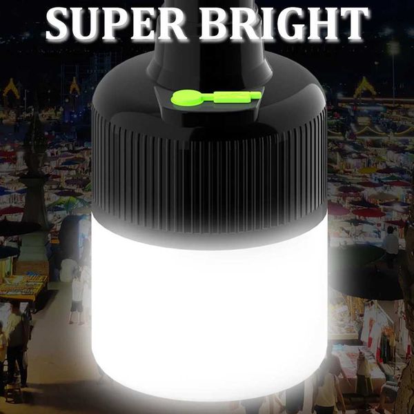 LED Lamp Bulbs Outdoor Camping Light Hanging Lights Waterproof Tent Light USB Rechargeable Lantern Night Emergency Light Bulb X250211
