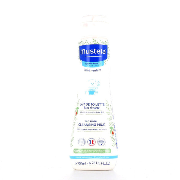 Lait de toilette sans rinçage - Mustela Cleanser - Make-up remover 200 ml