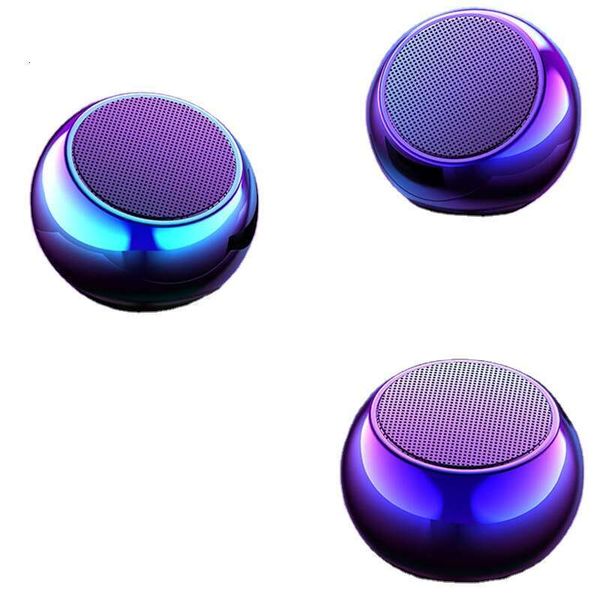 shanshi Mini Small Steel Cannon Wireless Bluetooth Subwoofer Round Outdoor Mobile Home Computer Audio Portable Speaker