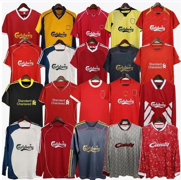 FOWLER 93 95 Retro Gerrard 04 05 Soccer Jersey Suarez TORRES 1984 DALGLISH Football Shirts McMANAMAN 1989 Maillot 06 07 Barnes 08 09 10 11 0