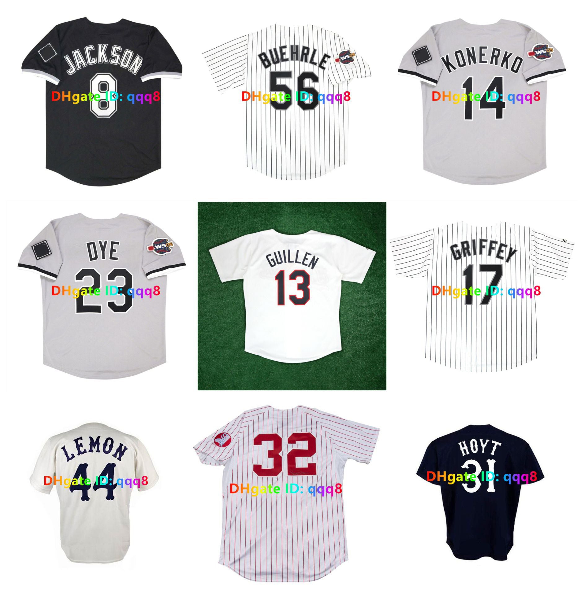Dick Allen White RICHIE ALLEN Sox Frank Thomas 2005 World Series Baseball Jerseys Mark Buehrle Scott Podsednik Bo Jackson BILL MELTON CHET LEMON Joe