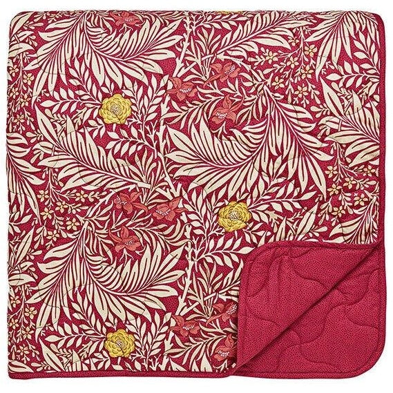 Morris and Co Larkspur Crimson Throw
