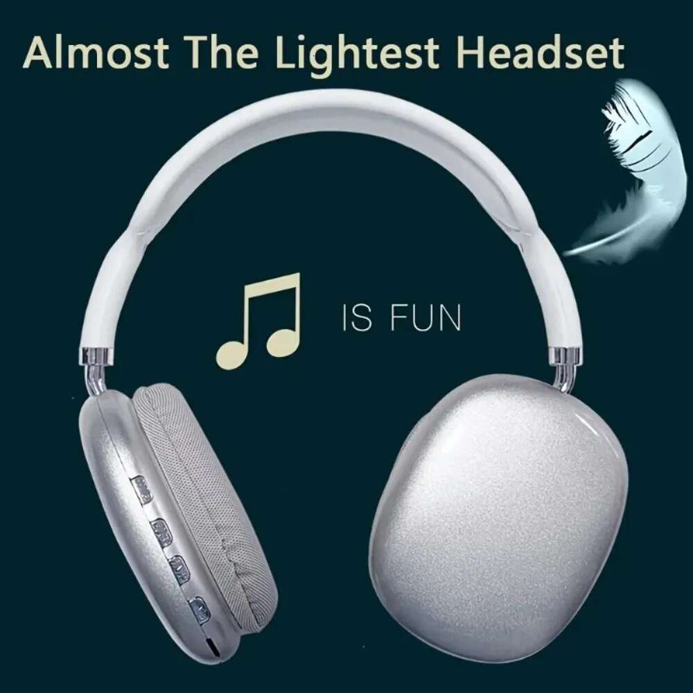 New P9 Wireless Bluetooth Headphones Noise Cancelg Mic Pods Over Ear Sports Gaming Headset For Apple