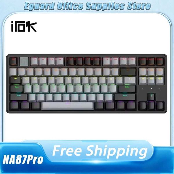 ok NA87Pro Mechanical Keyboard Magnetic Switch 8000hz Gaming Keyboard RT0.02mm Customize Wired Keyboard Valorant PC Gamer Gift S2410251