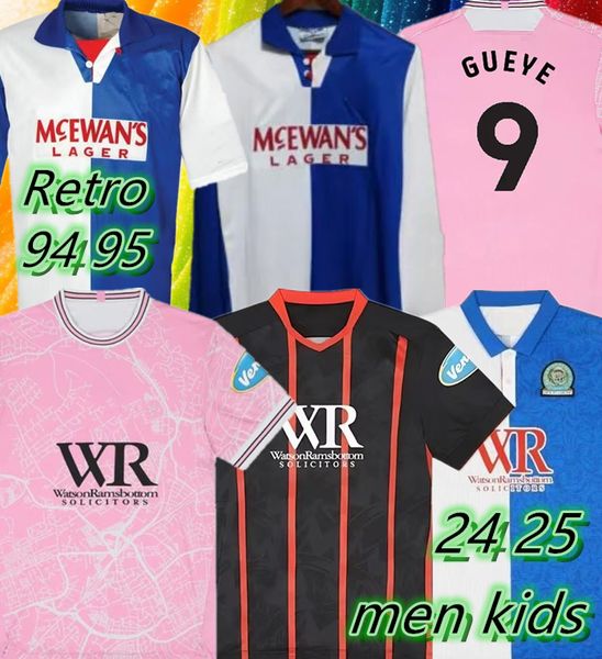 24 25 Blackburn Soccer Jerseys HEDGES GALLAGHER GALLAGHER TRAVIS TRONSTAD 2024 2025 Men kids kit Football Shirts retro 1994 1995 SIGURDSSON