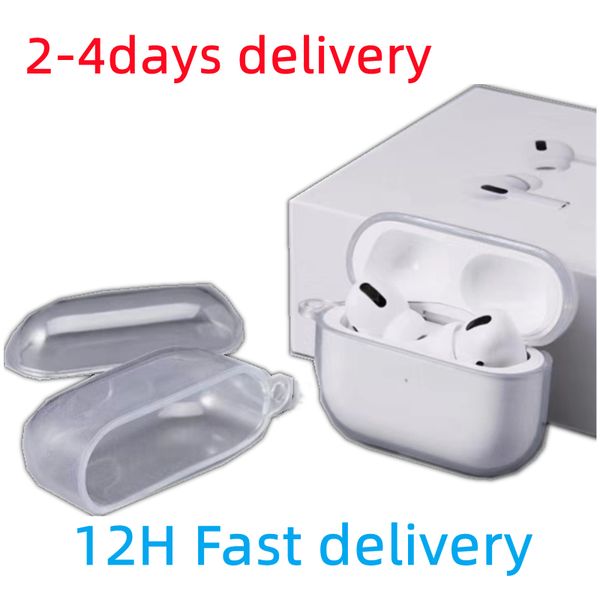 For Apple Airpods Pro 2 3nd Airpodspro Airpod 4 Pros Headphone Accessories Solid TPU Silicone Protective Earphone Case Wireless Charging Sho