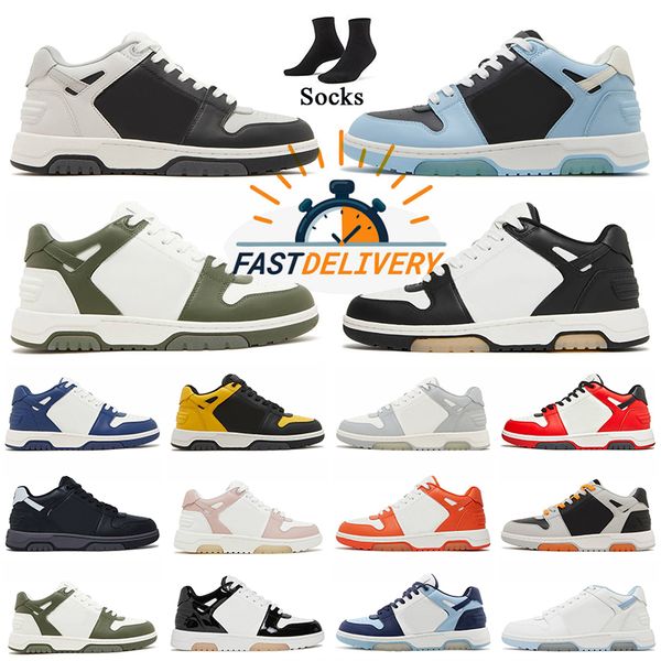 Top Designer Fashion 2025 Outof offices Sneakers Skate Shoes Denim Blue Black Grey White Red Pink Green Platform Casual Womens Mens Trainers