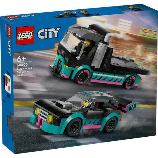 LEGO City 60406 Race Car and Car Carrier Truck