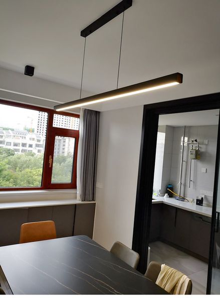 Dining room chandelier Nordic modern table bar lamp restaurant lights kitchen lights office company led strip lamps velocity of light