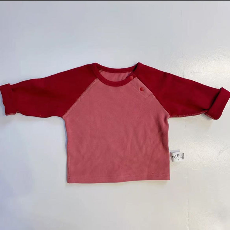 Boys&#039; Warm Underwear Top - High Collar Stretchy Thermal Tee for Infants