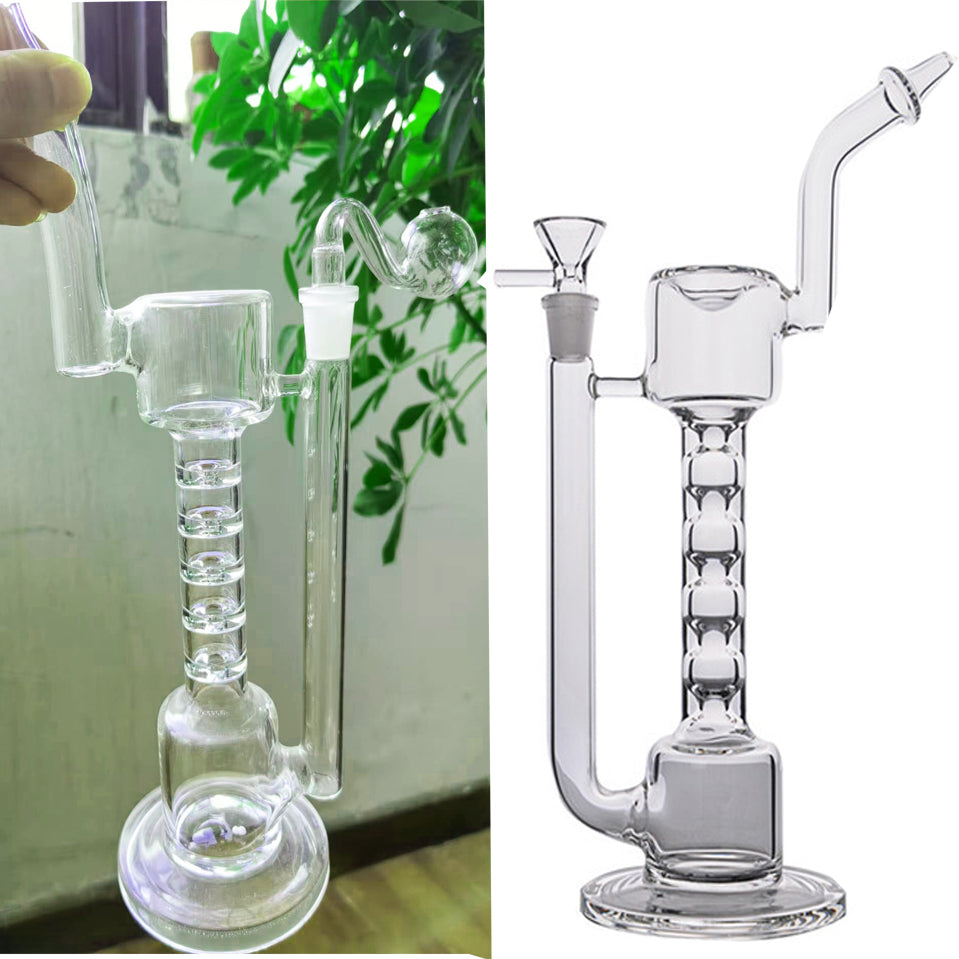 Hookahs Water Bongs Glass Smoking Water Pipes Recycler Oil Rigs Bubble Dabber Bong With 14mm Bowl Joint