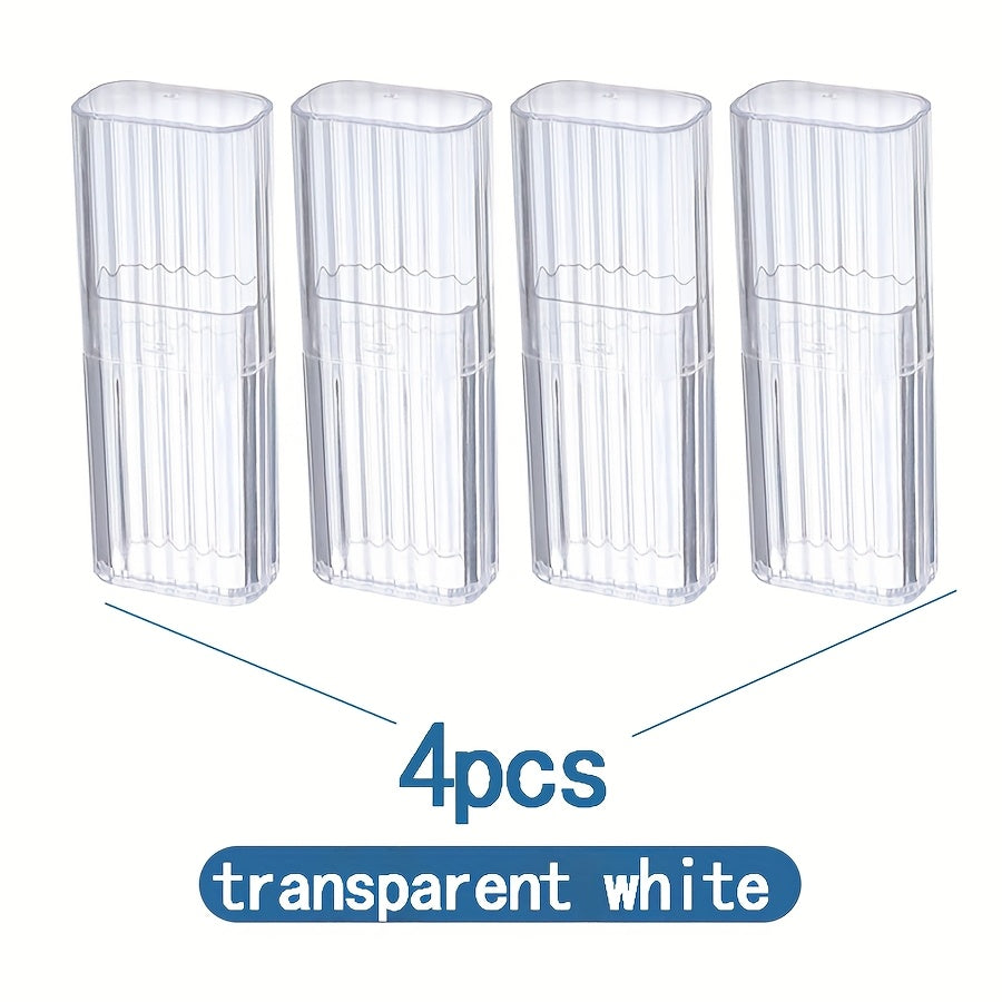 TEMU 8pcs-4pcs-2pcs Portable Swab Storage Box, Cosmetic Storage Box, Desktop Organizer, Compact And Lightweight, Very Suitable For Traveling And