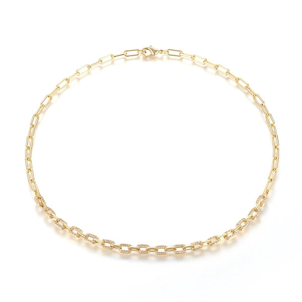 Collares de cadenas de clip de latón