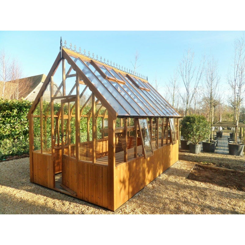Swallow Eagle 8ft 3 Wide Victorian Style Wooden Greenhouse - 2526 x 5654mm 8ft 3 x 18ft 6 - Oiled
