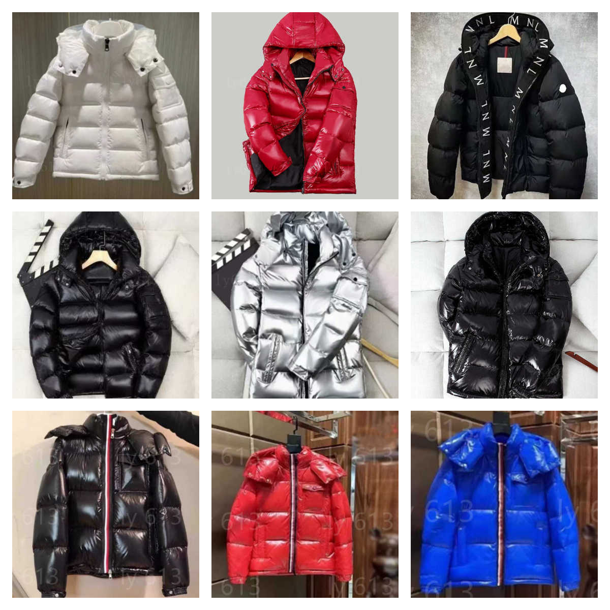 Matte glossy designer puffer jacket mens coat cardigan winter jackets parka body warmer thick hooded jackets fashion Outerwear