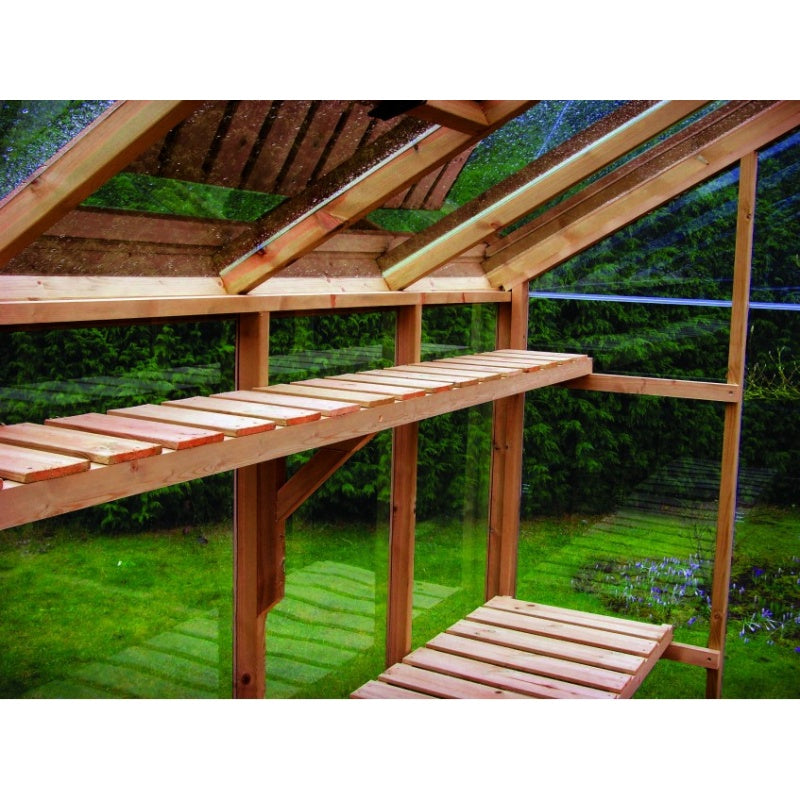 High Level Shelf for the Swallow Eagle Greenhouse - 8ft 3 x 13ft 2 2526mm x 4034mm - Oiled