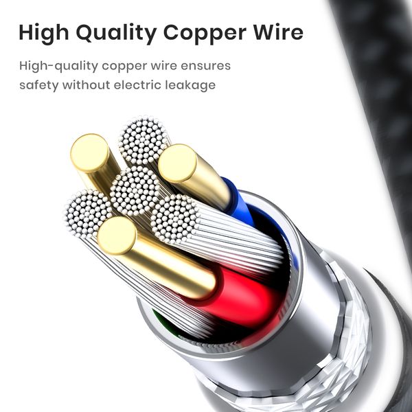 Micro USB Type C Cable 3A Fast Charging With LED Digital Display Mobile Phone Cable for Samsung Xiaomi Huawei Chargeur Cord Line