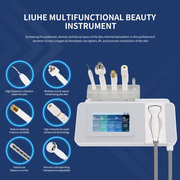 Coreia Skincare 6 em 1 Face Limpeza Teard Skin Melhorar a vermelhidão facial Antienvelavel Endning Facial Beauty Instrument