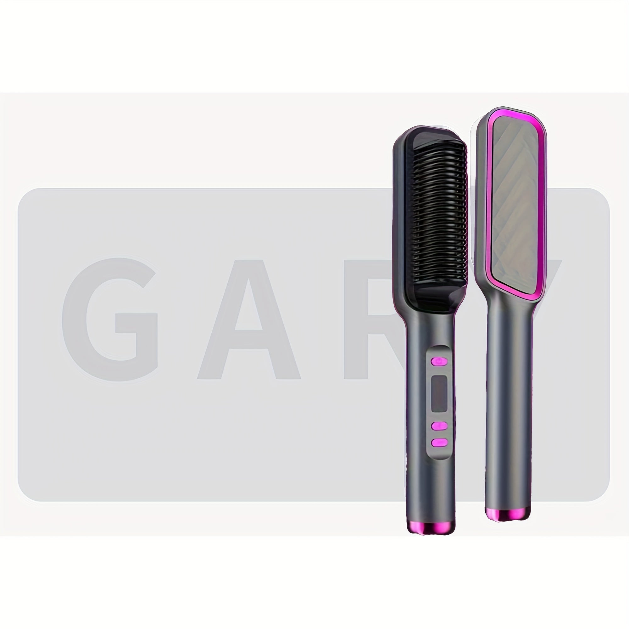 TEMU 2-in-1 Hair Straightener & Curler Styler - Wet-dry Use Dual Temperature Control (low-high) With Volumizing Comb Attachment, Wet-dry Hair