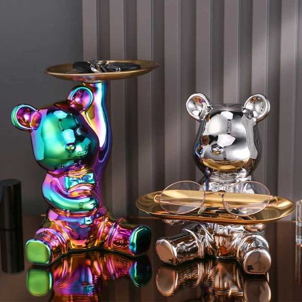 Light luxury ornaments violent bear dolls small ornaments living room TV cabinet cartoon statues wine cabinet decorations.XJ241225
