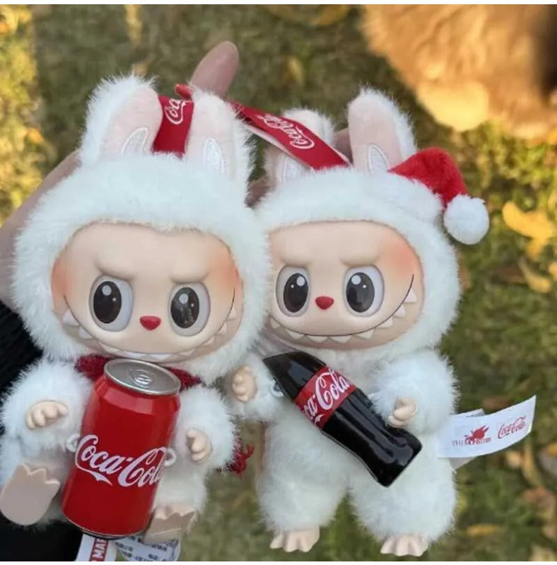 Monster Cola Series Blind Pendant Kawaii Labubu Keychain Birthday Gift Childrens Toy Mystery Box KAIXUAN