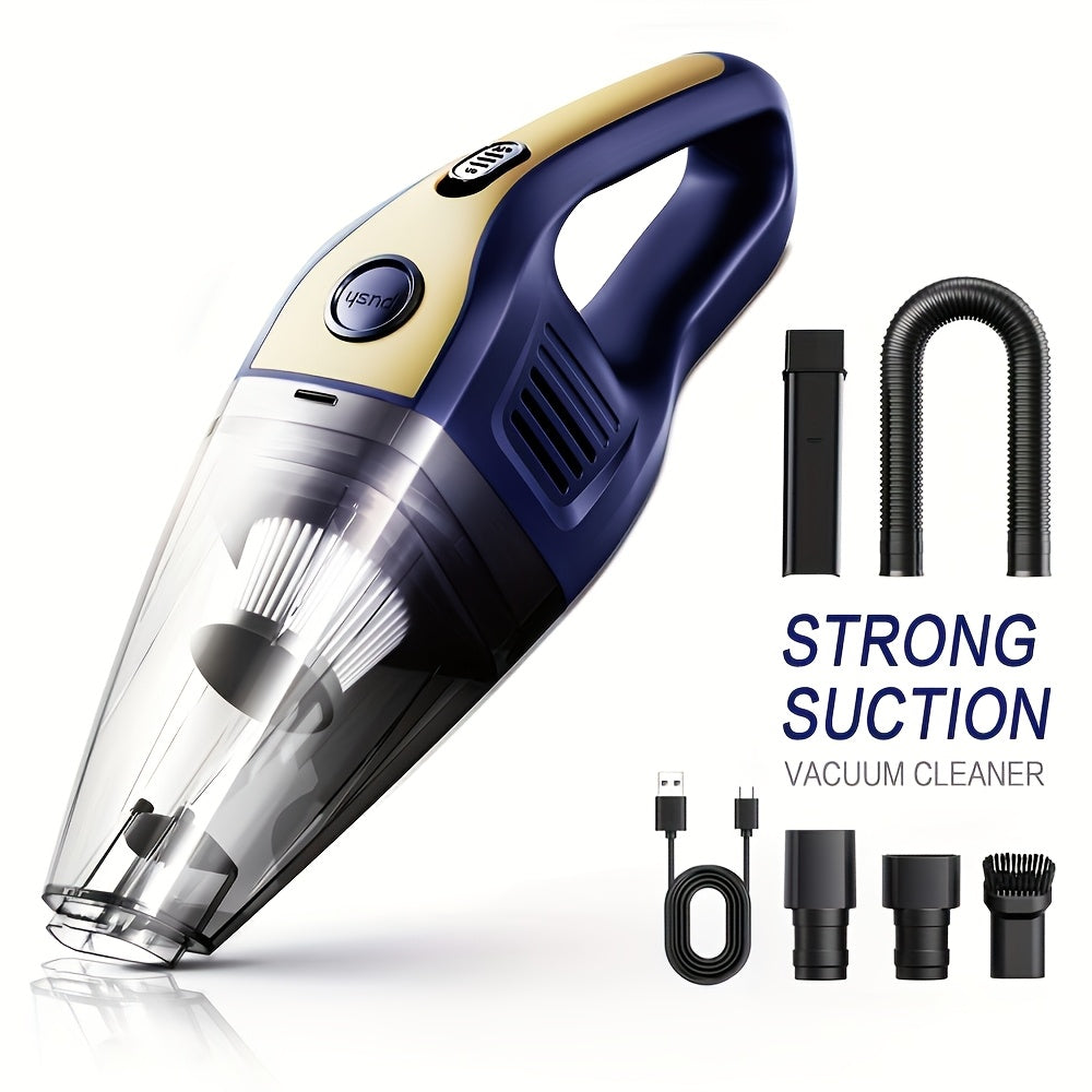 TEMU Portable Vacuum Cleaner Wireless Handheld Vacuum Cleaner Car, Powerful Suction Usb Charging Mini Cleaning Vacuum Cleaner, Has A Of Accessories,