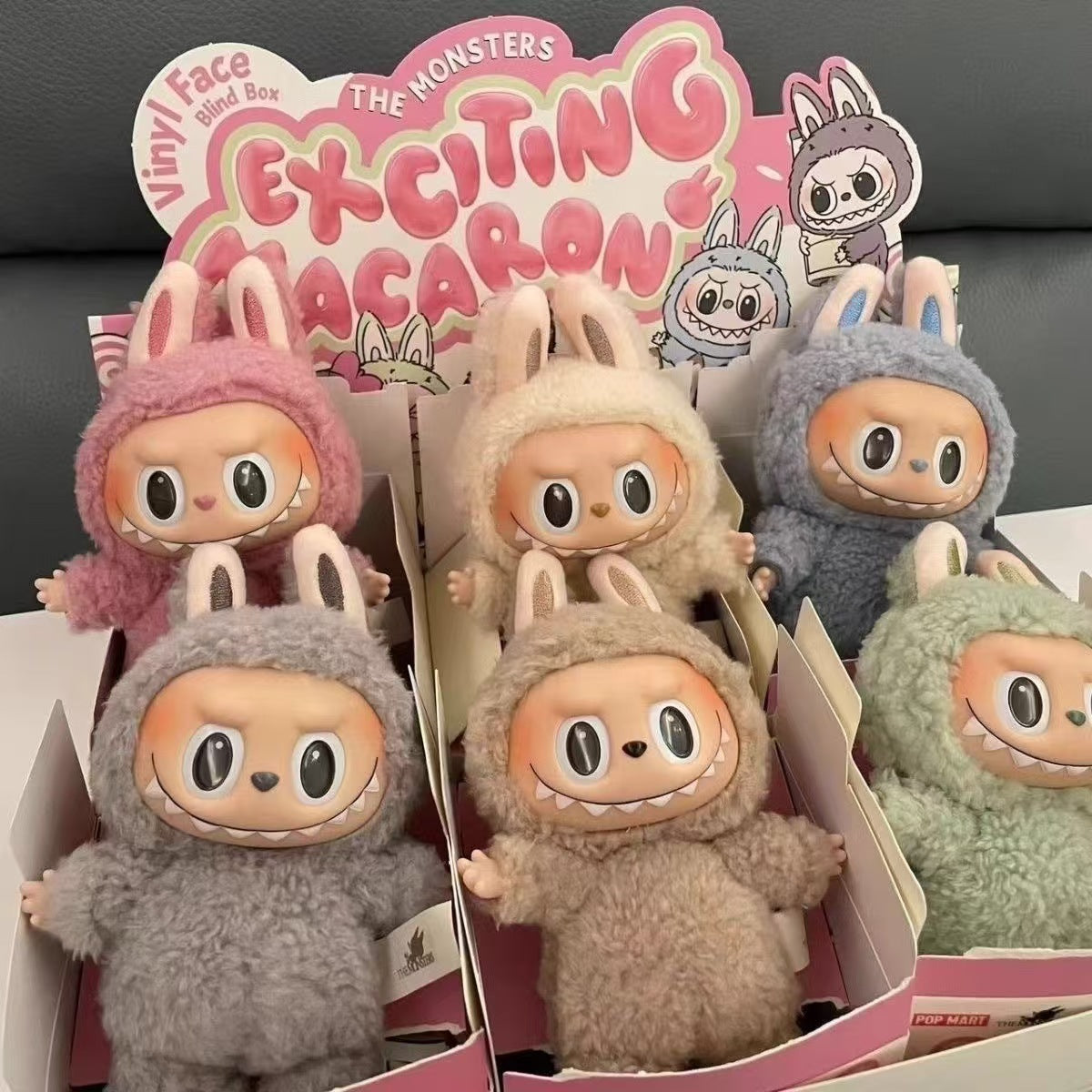 New High-quality Blind Box Labubu The Monsters Exciting arons Series Toys Cute Action Anime Figure Dolls Kid Gifts 1st generation 17cm C250310