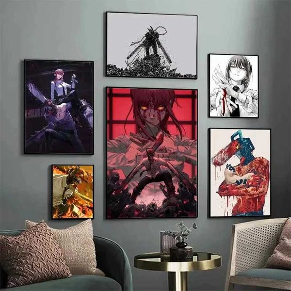 Paintings Anime Man Canvas Poster Wall Hanging Painting Home Decor Gaming Room Cafe Bar Art Wall Decor Painting Picture H250115