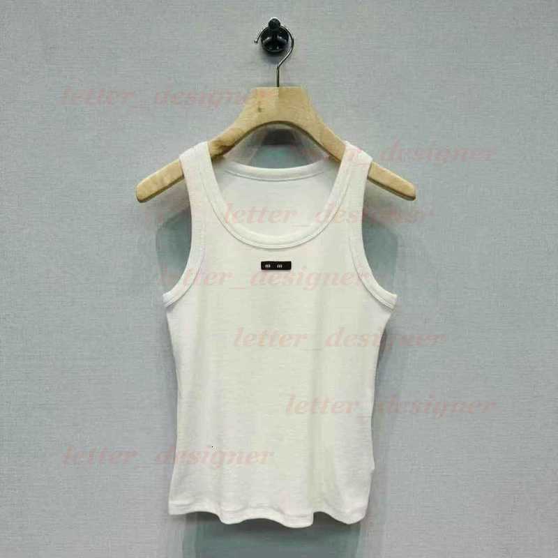 Designer Women&#039;s Tanks & Camis mirror quality 25 Summer Letter Sleeveless Base Camisole Casual Slim Fit Versatile Cotton Ribbed Top shirt for w
