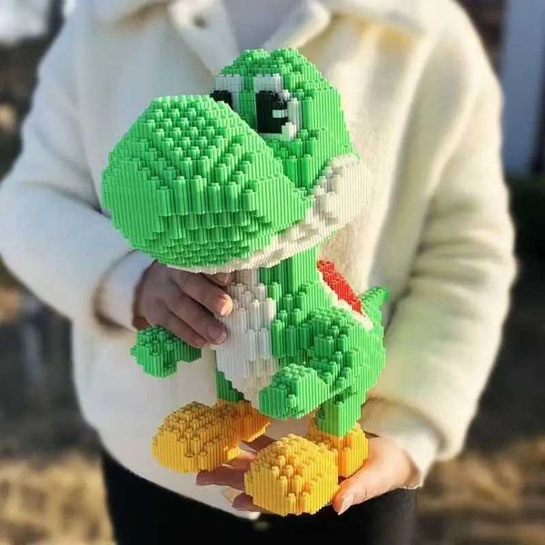 New Building Blocks Dinosaur Boys Small Particle Puzzle Toys For Children High Difficulty Ornament GiftsT250211