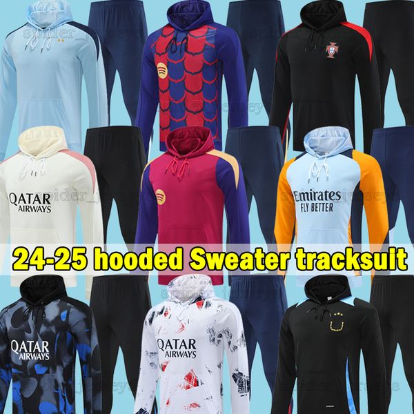 24 25 Portuguese Soccer Sets Portogallo 2024 2025 National team hooded Sweater tracksuit IntEr PSGES ReAl MIlanEs Barce Argentinas Men Shirt