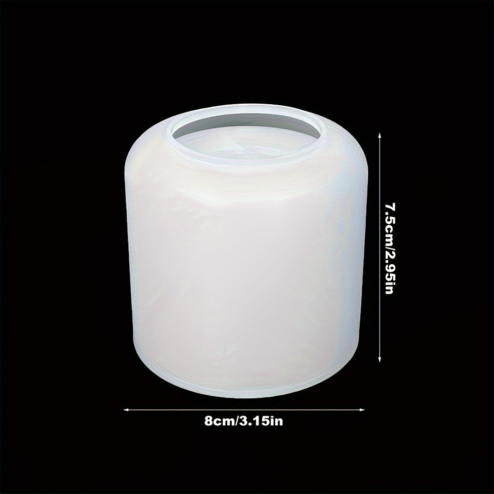 TEMU 3d Round Candle Jar Mold - Silicone Cylindrical Container Mold For Diy Concrete, Candle Making, Jewelry Box & Vase Craft - Options, Reusable,