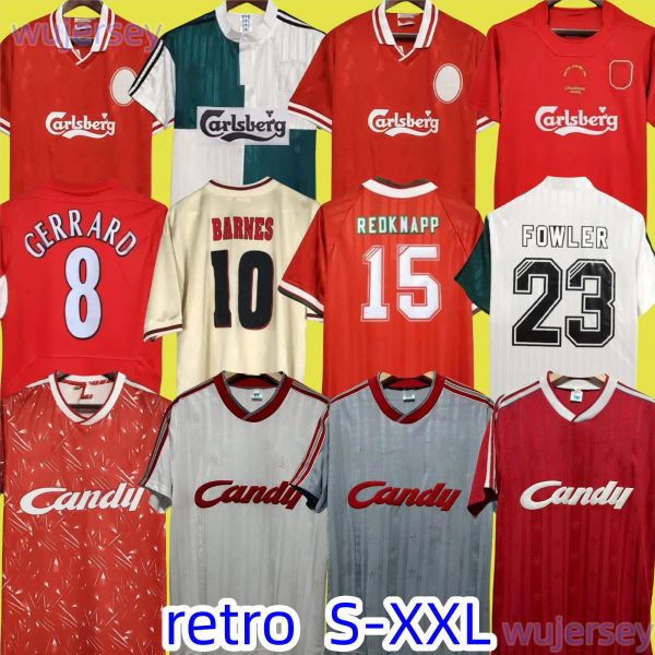 FOWLER 93 95 Retro Gerrard 04 05 14 15 Soccer Jerseys Suarez TORRES 88 89 DALGLISH Football Shirts ANAMAN 1989 Maillot 06 07 Barnes 08 09 10