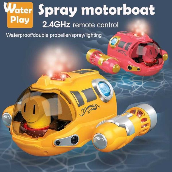 2.4G Mini RC Boat Waterproof Childrens Water Toys Electric Powerboat Waterproof Motorboat Wireless Radio Controlled Ship ToysY240810