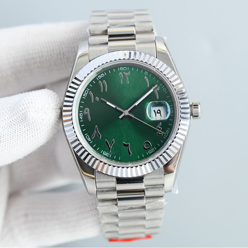 Luxury men&#039;s watch 41mm green dial automatic mechanical movement 904L stainless steel strap with sapphire mirror classic luminescent waterproof