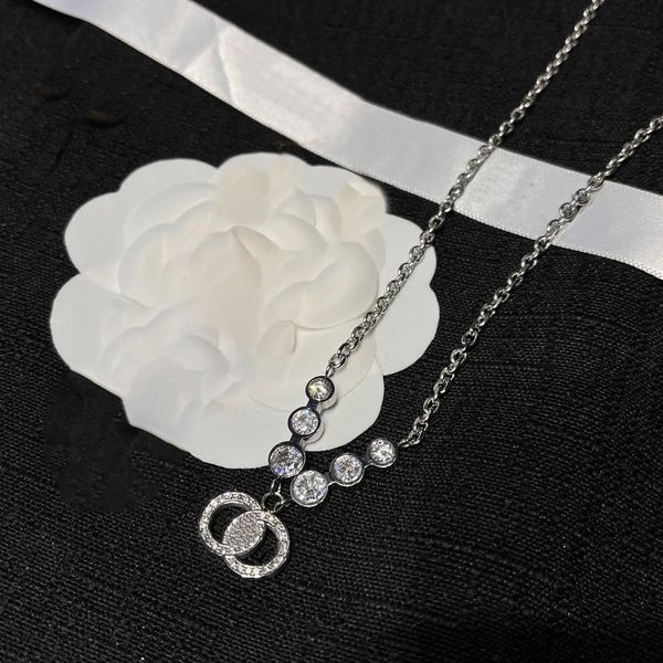 18K Gold Plated Pendant Necklaces Choker Pendant Statement Fashion Womens Necklace Wedding Jewelry Accessories Stainless Steel