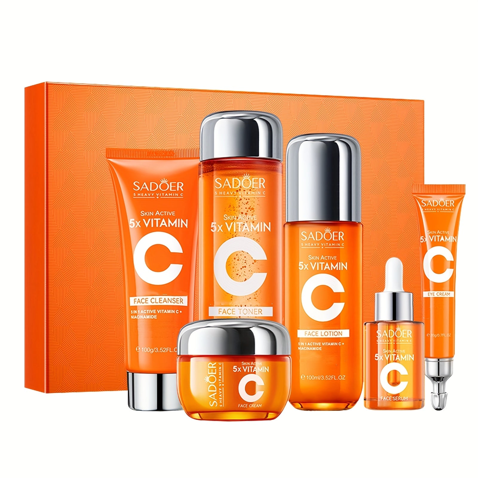TEMU 5-fold Vitamin C Skincare Gift Set, Skincare Set