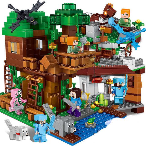 Blocks 2025 World China Building Blocks Childrens Boys and Girls Puzzle Assembly Toys Mini World Village House Gift S2412192