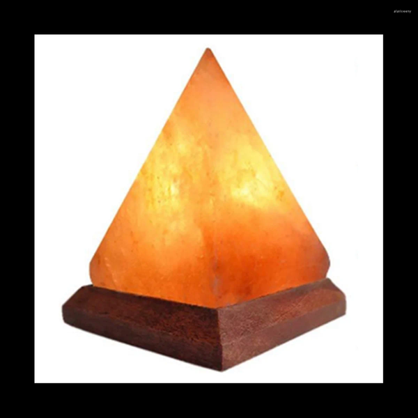 Lights Night Table Lamps Himalayas Crystal Salt Lamp USB Led Pyramid Decorative Atmosphere S2410291