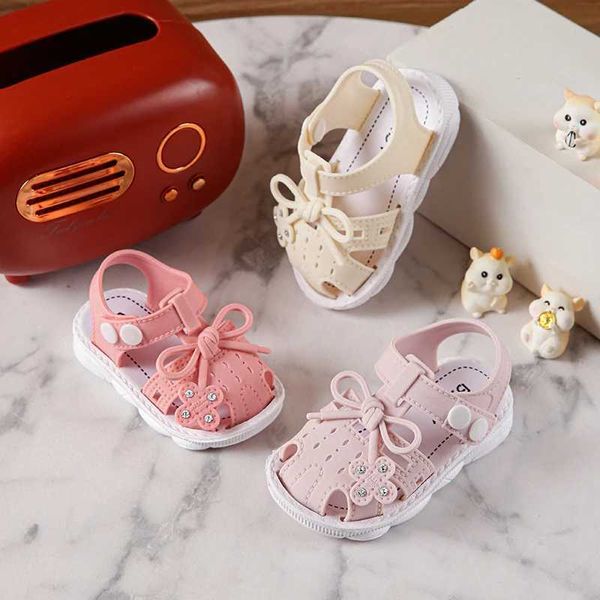 Trendy Cute Bowknot Sandals For Baby Girls Breathable Lightweight Walking Shoes For All SeasonsXJ250108