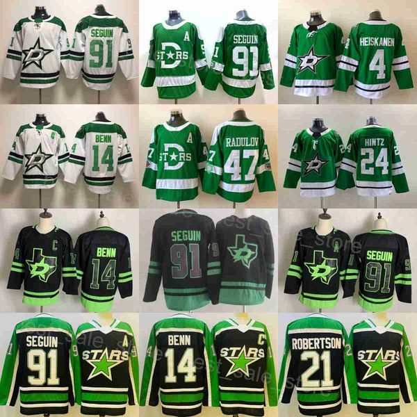 Man Hockey Stars 4 Miro Heiskanen Jersey 21 Jason Robertson 14 Jamie Benn 91 Tyler Seguin 24 Roope Hintz 29 Jake Oettinger Reverse Retro Sta