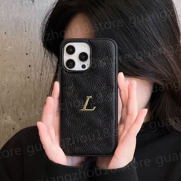 Designer Phone Cases for iphone Luxury Brand Fashion Women&#039;s Cell Phone Accessories with Hot Stamping Embossed Logo 26672