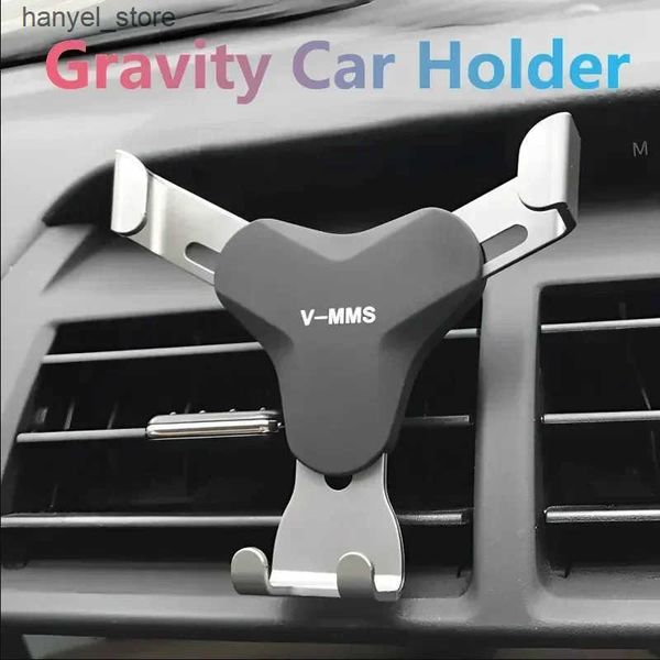 Cell Phone Mounts Holders Car gravity mobile phone holder Y-shaped holder for automotive products Air Outlet gravity mobile phone holder Y-s