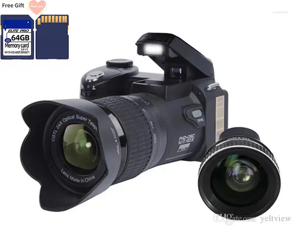 Digital Cameras PROTAX D7100 Camera 33MP 24X Optical Zoom Auto Focus Professional DSLR Video HD1080P Upgraded Camcorder 3 Lens