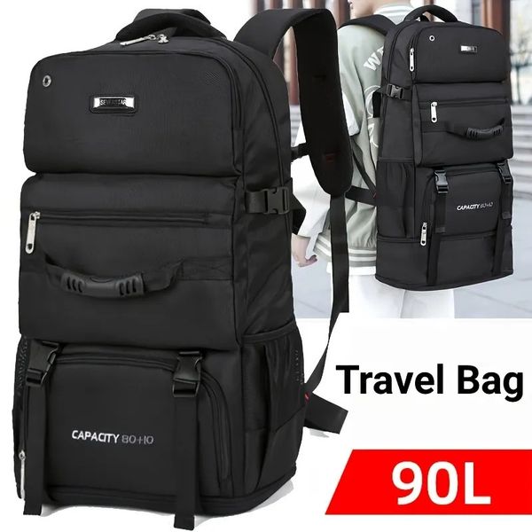 80L 90L Travel Bag Large Capacity Climbing Men Women Outdoor Camping Lage Bags Trekking Backpack Hiking Pack XA302A 231218 s