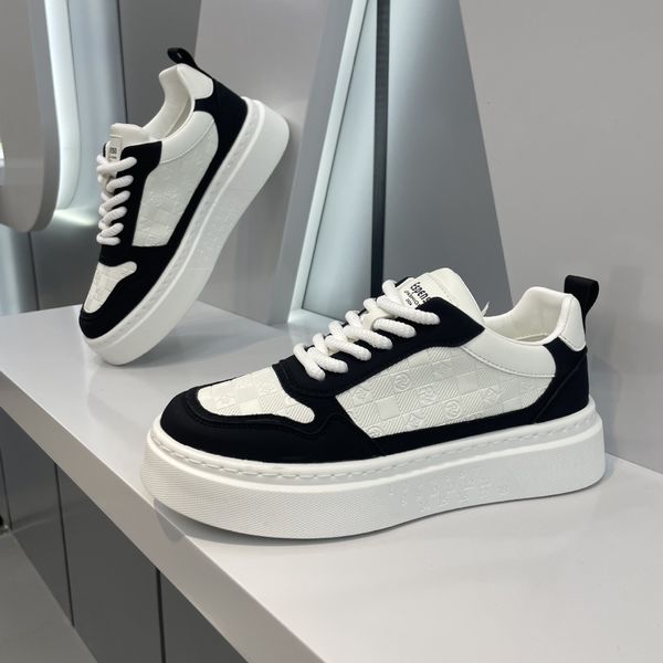 Ddmybear Korean Style Versatile Printed White Men 2024 New Fashionable Skateboarding For Students Lightweight Lace Up Casual Shoes Chinese B