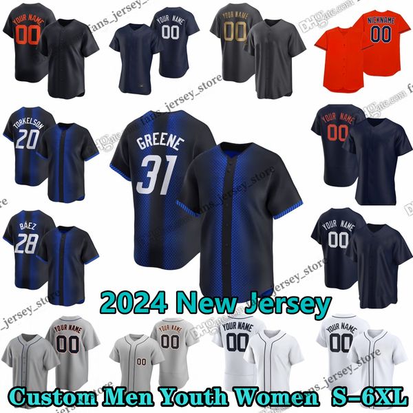 Custom S-6XL 21 Mark Canha Baseball Jersey 31 Riley Greene 4 Beau Brieske Andrew Chafin Kerry Carpenter Alex Faedo Jack Flaherty Jason Foley