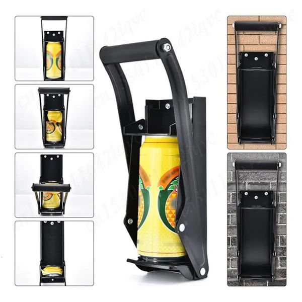 16 Oz. Aluminum Can Crusher Bottle Press Can Opener Wall Mounted Heavy Duty Can Presser for Recycling Seltzer Soda Beer Cans 250106